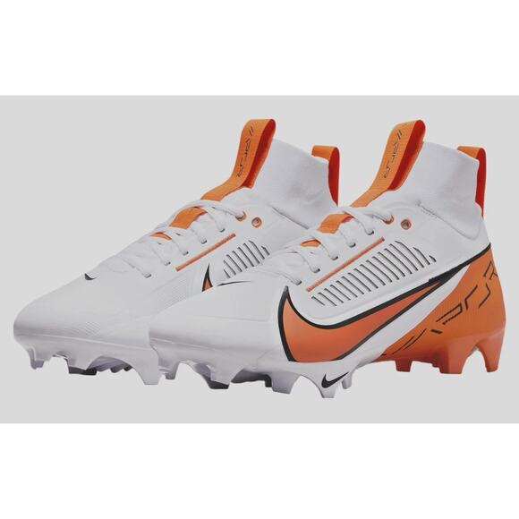 Nike Vapor Edge Pro 360 2 TB Football White Orange FQ4044-100 Men’s Sizes 10 - Picture 3 of 5